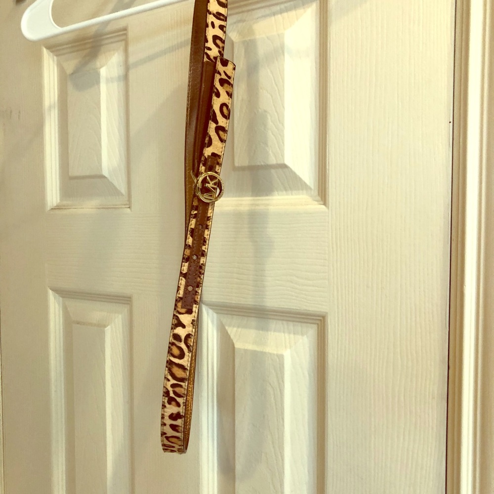 MICHAEL By Michael Kors leopard genuine leather